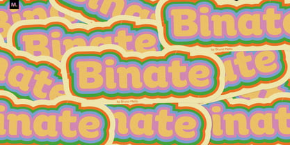 Binate Font Poster 1